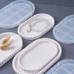 plateau silicone dentelé moule rangement bijoux décoration artisanale minimaliste figurines