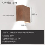 lampe murale moderne bois naturel marron clair éclairage quotidien chambre entrée étude interrupteur bouton