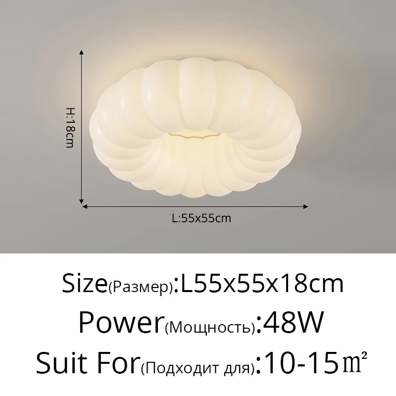 lampe led nuage nordique blanc moderne touch control