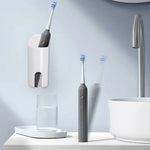 porte brosses dents blanc transparent adhésif moderne minimaliste