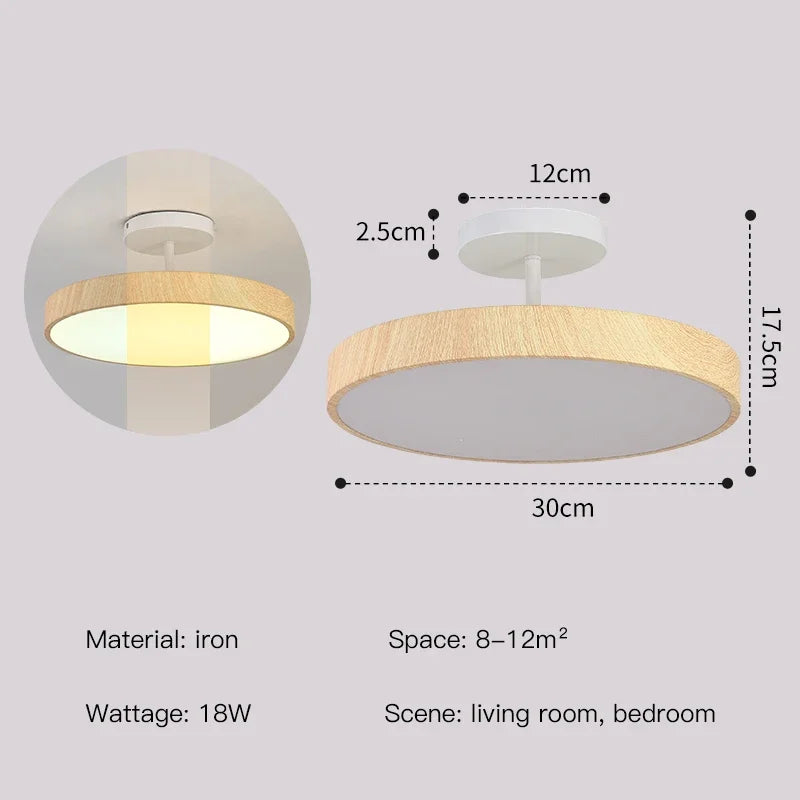 lampe moderne marron foncé doré ampoules led grain bois non visible