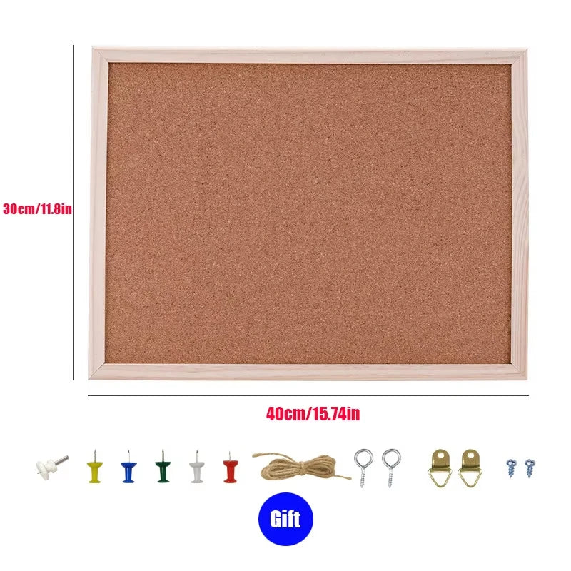 tableau liège bois décoratif suspension mur rouge rose vert marron simple rustique