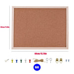 tableau liège bois décoratif suspension mur rouge rose vert marron simple rustique