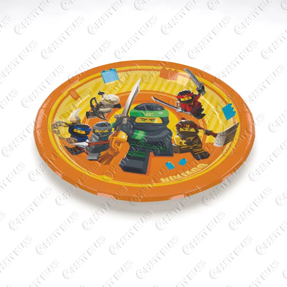 décoration fête anniversaire enfants ninjas assiettes gobelets bonnets boîtes friandises thème festif