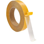ruban adhésif double face texture tissée jaune blanc 30mm 5mètres utilitaire ciseaux chiffon