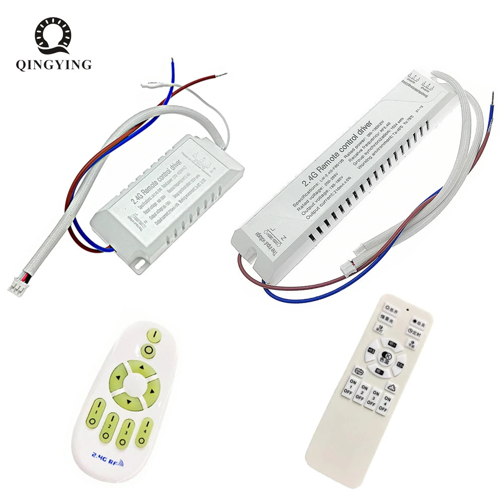 contrôleur lumière distant télécommande rf 2.4g variateur couleur led moderne blanc opacité câbles connecteurs