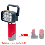 lampe torche portative rouge gris moderne batterie lithium rechargeable poignée extérieure abs