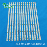 bandes lumineuses led blanc rondelles dorées modernes aluminium