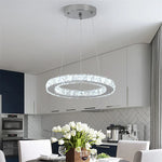 suspension lumineuse moderne cristal cubes acier inoxydable salon salle manger éclairage intérieur