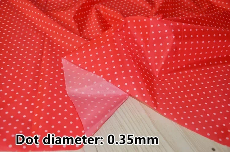 tissu imprimé imperméable motif points blancs coton bricolage couture décoration intérieur multi couleur