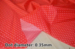 tissu imprimé imperméable motif points blancs coton bricolage couture décoration intérieur multi couleur