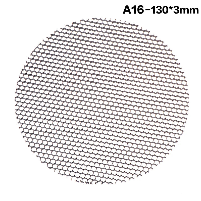 grille ventilation moderne noir maille nid d'abeille antiéblouissement aluminium opaquet fixations cachées