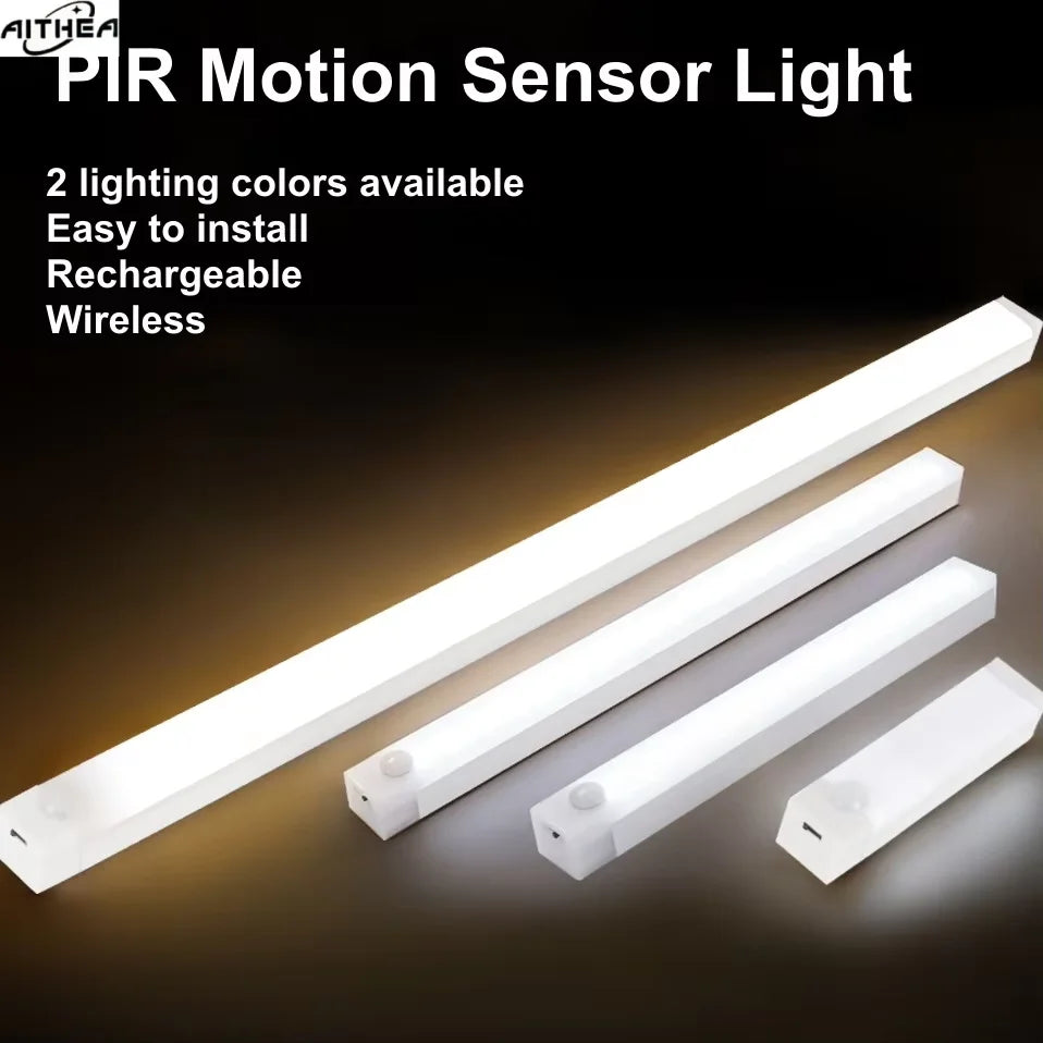 lampe mouvement pir rechargeable usb blanc moderne minimaliste adhésif indicateur charge capteur commutateur 10cm