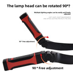 lampe torche aimantée portable noire rouge texture mat moderne pratique