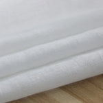 tissu voile coton blanc résistance déchirure 140cm large bricolage simple naturel matériauxoplastiquefixationruleincluded