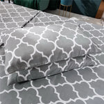 Drap housse et taie d'oreiller blanc