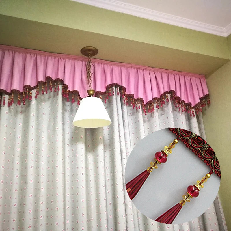 ruban décoratif or ornements floraux classique élégant pendeloques fixations invisibles textiles ornementaux
