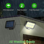 lampe solaire murale détecteur mouvement 18 led ip65 étanche moderne clips câble jardin rue