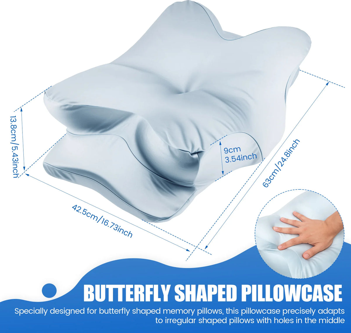 couvre lit papillon bleu clair soyeux moderne élégant fermeture glissière boucle dissimulée polyester coton