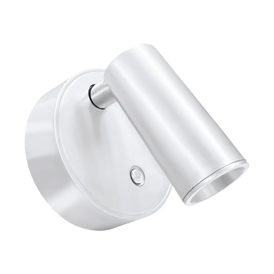 lampe murale rechargeable sans fil minimaliste noir blanc contemporaine interrupteur tactile réglable