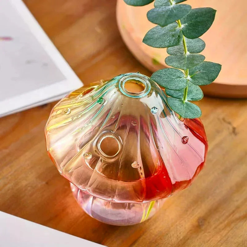 vase multicolore moderne strié translucide décoration intérieure art déco table chambre