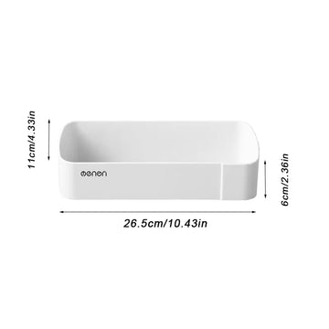 étagères salle bain blancs modernes imperméables pvc adhésives cosmétiques accessoires minimalistes