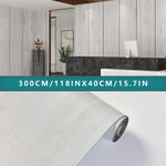 papier peint auto adhésif aspect bois moderne gris clair beige noir blanc résistant eau