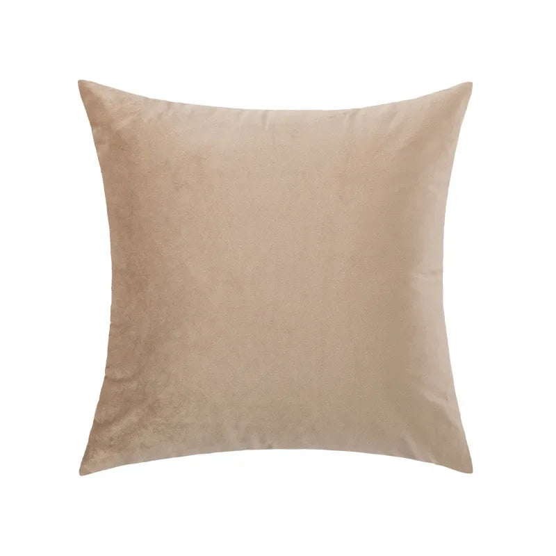 coussin patchwork marron carré moderne 45x45cm amovible lavable decoration maison