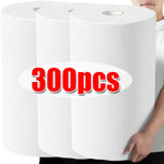serviettes cuisine blanc texturées pratiques adhésives non tissées microfibre nettoyage respectueuses environnement pack 100PCS