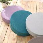 coussin sol tissu lin rouge gris bleu beige marron violet vert moderne minimaliste adhésif