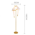 lampe poser or blanc origami moderne interrupteur tactile 10w led 249 2000lm