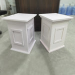stand décoration blanc moderne mariage rangée colonne panneaux vertical horizontal