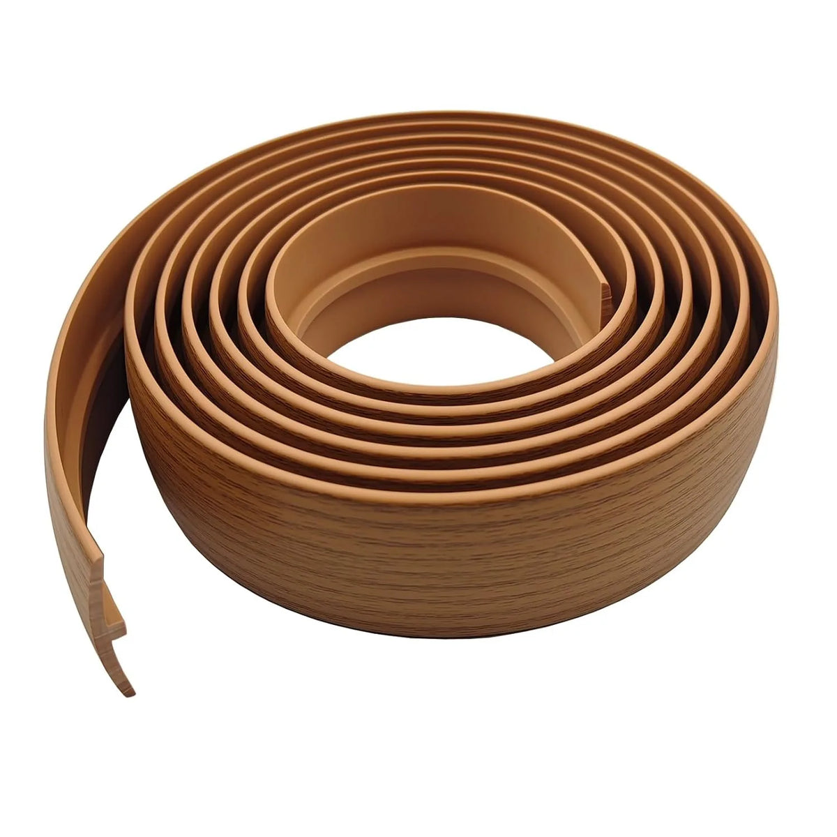joint transition auto adhésif grain bois marron moderne protection rondelles 50mm 8mm