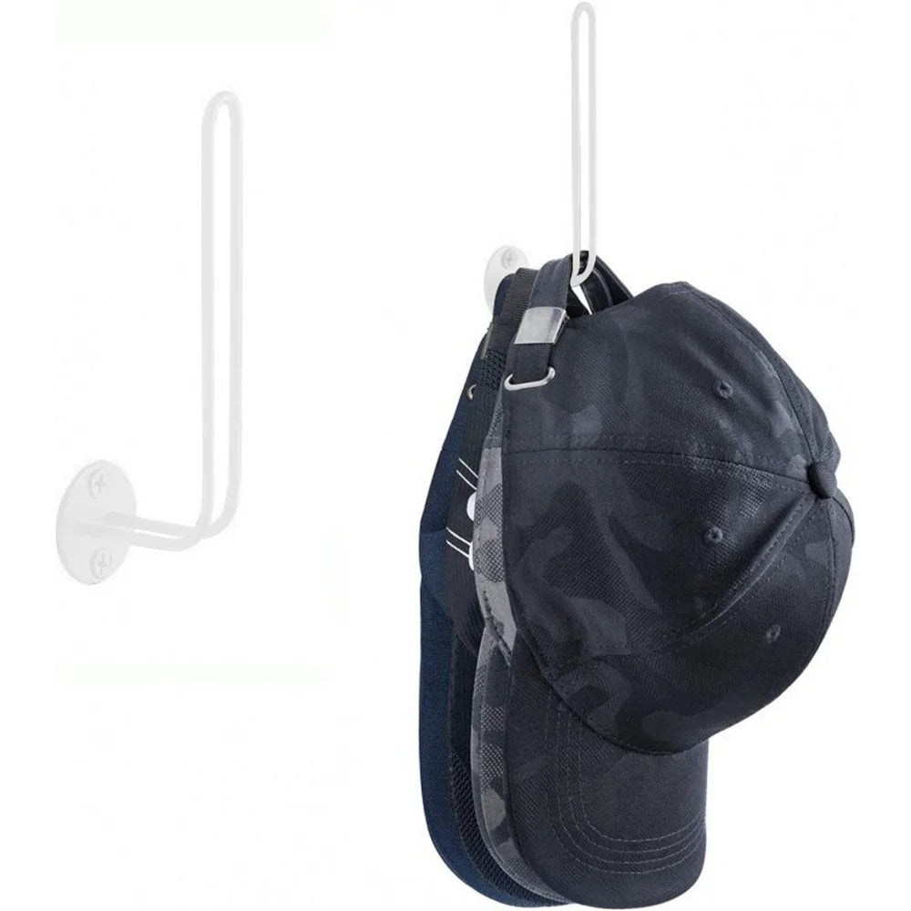 support chapeaux mur noir vis moderne hooks organisateur casquette rack hats holder