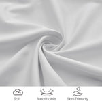 draps bébé fille blanc gris rose pâle unis modernes doux soyeux respirants lit catégorA