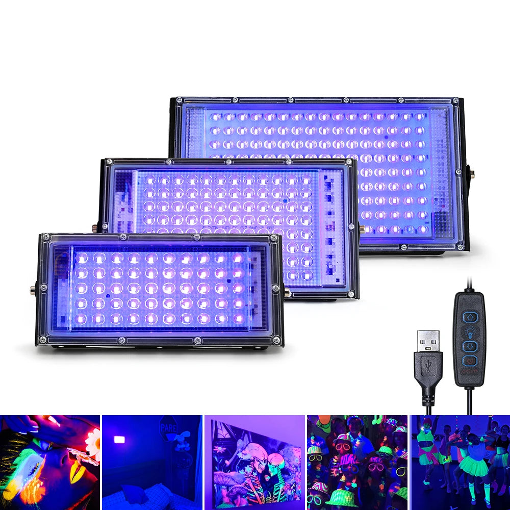 projecteurs led bleu uv ajustables 50w 100w 150w moderne opaques fixations
