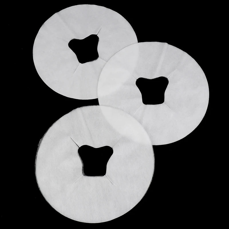 coussin massage visage blanc moderne non tissé 29.5cm 28cm øllets hygiénique jetable drap faceOpaque