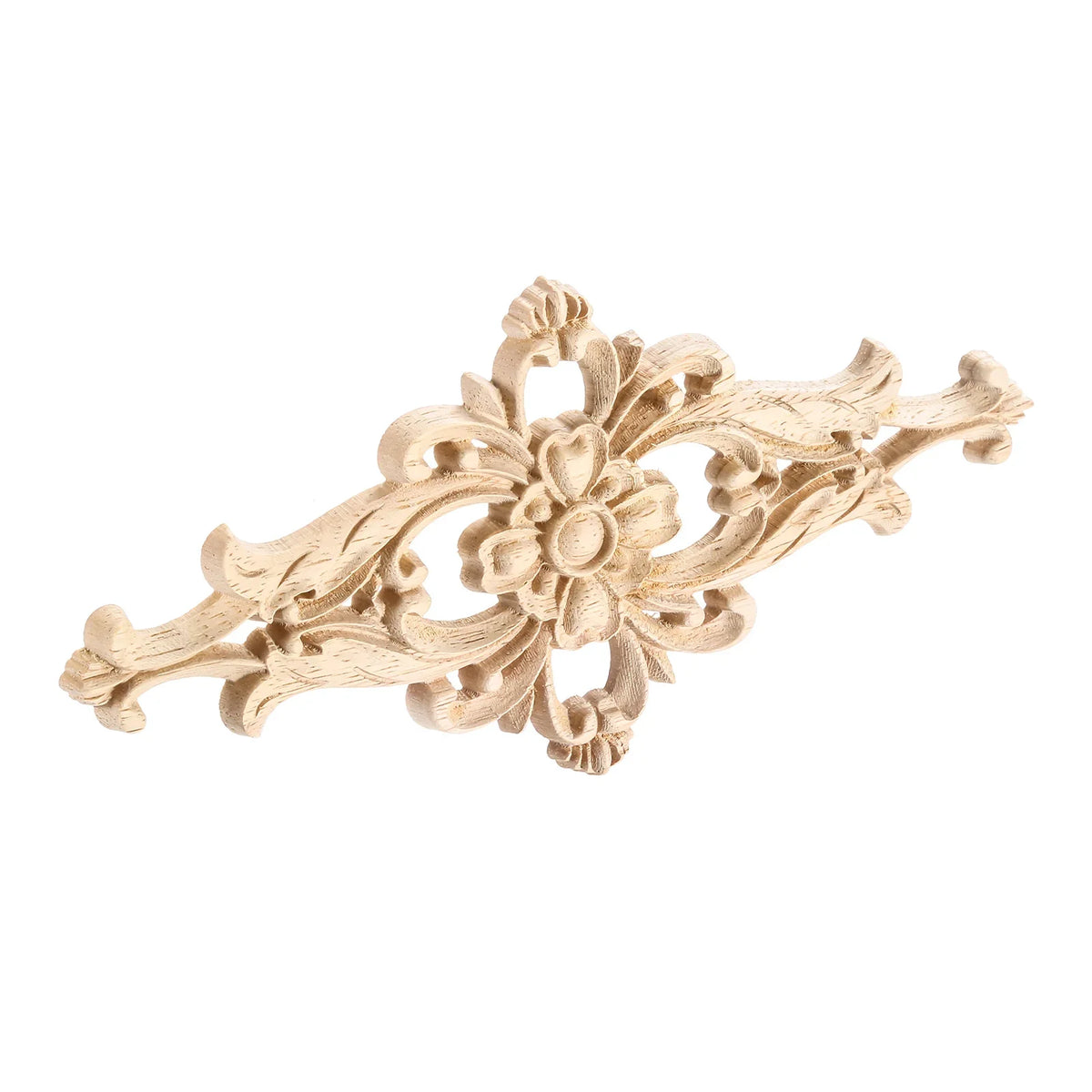 décoration murale bois sculpté floral applique baroque beige clair maison meuble