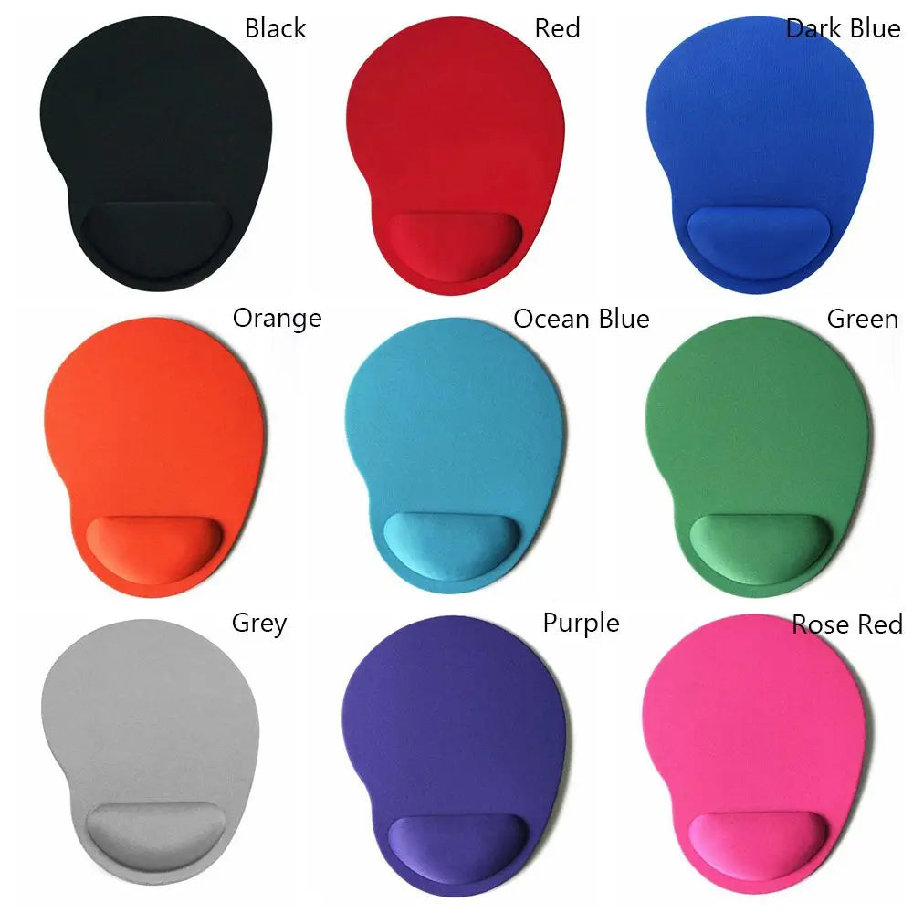 tapis souris ergonomique caoutchouc noir bleu marine rouge vert orange gris violet moderne adhésif