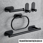 support rangement salle bain argenté moderne porte serviettes papier toilette adhésif minimaliste pièces