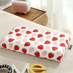 oreiller enfant latex coton motif voitures ours points anti apnée confortable quatre saisons