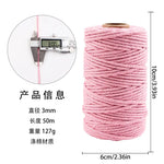 corde coton tressée 50mètres vert rose beige simple déco mariage fête nhà cửa