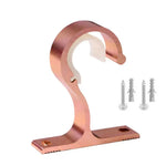 support rideau blanc doré moderne vis fixation plaque