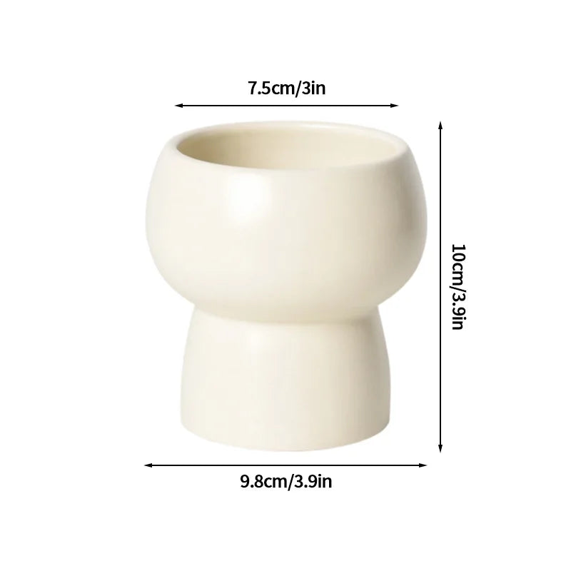 pots fleurs céramique porcelaine moderne plante verte décoration intérieure blanc relief bulles