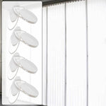clips fenetre moderne transparent blanc adhésif set pieces ovale