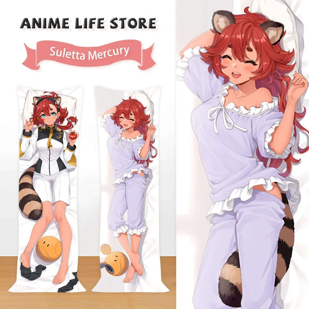 housse coussin dakimakura anime personnage dessin animé décorative lit sofa grande taille violette