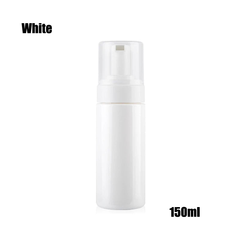 bouteilles mousse transparentes blanches pompe 30ml 50ml 60ml 100ml 150ml 200ml rechargeables cosmétiques