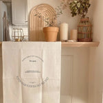 serviette table blanc imprimé phrases usage maison restaurant classic
