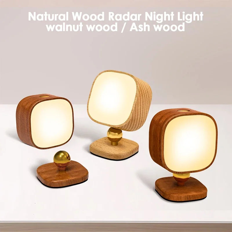lampes murales modernes bois abat jour blanc éclairage chambre salon veilleuse tactile rechargeable minimaliste