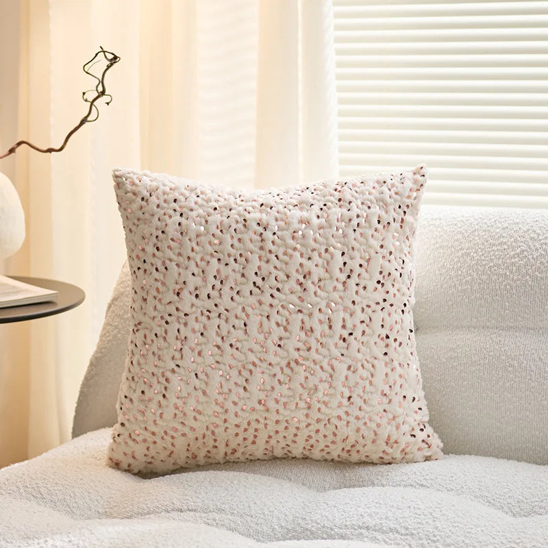 taies d'oreiller géométriques polyester non toxique maison moderne motifs léopard adhésifs respectueux environnement